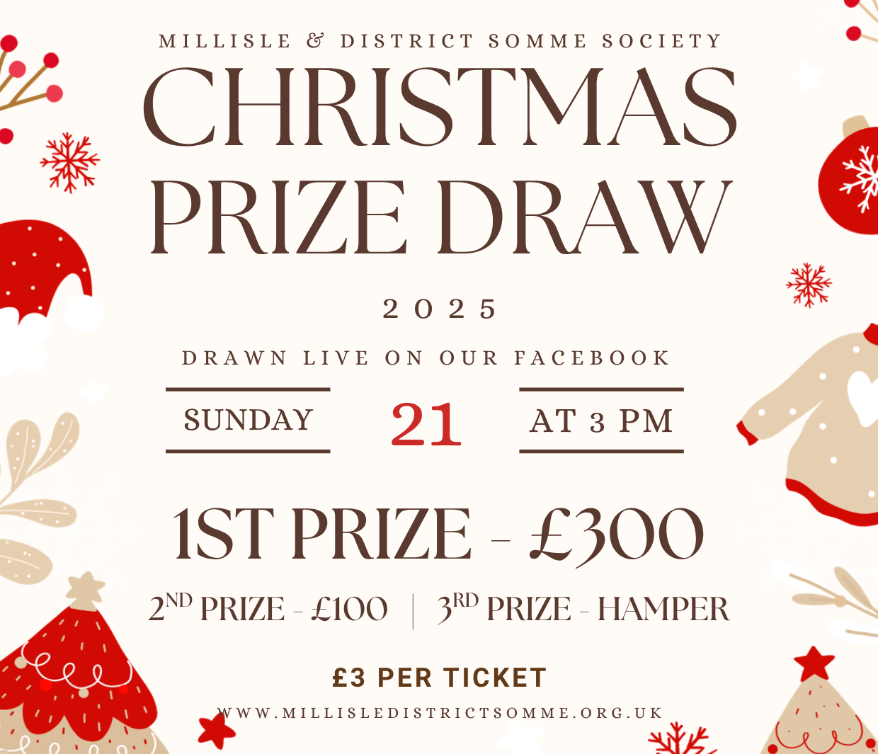 Christmas Prize Draw Ticket